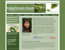 Tablet Screenshot of islandgreenclean.com